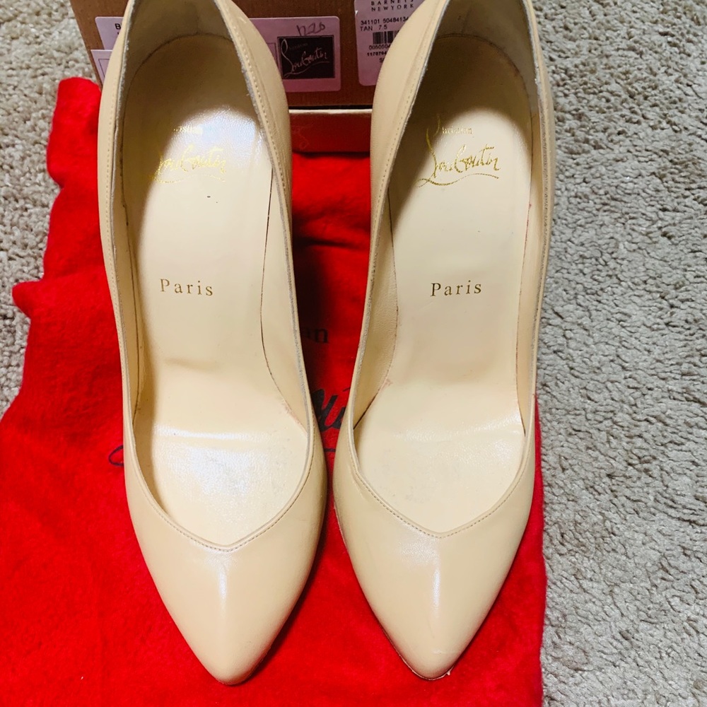 Christian Louboutin Beige Breche Doudou Stiletto